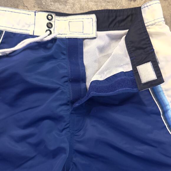 VTG 90s Tommy Hilfiger Board Shorts Swim Trunks Satin‎ Nylon Mesh Liner - Picture 3 of 13